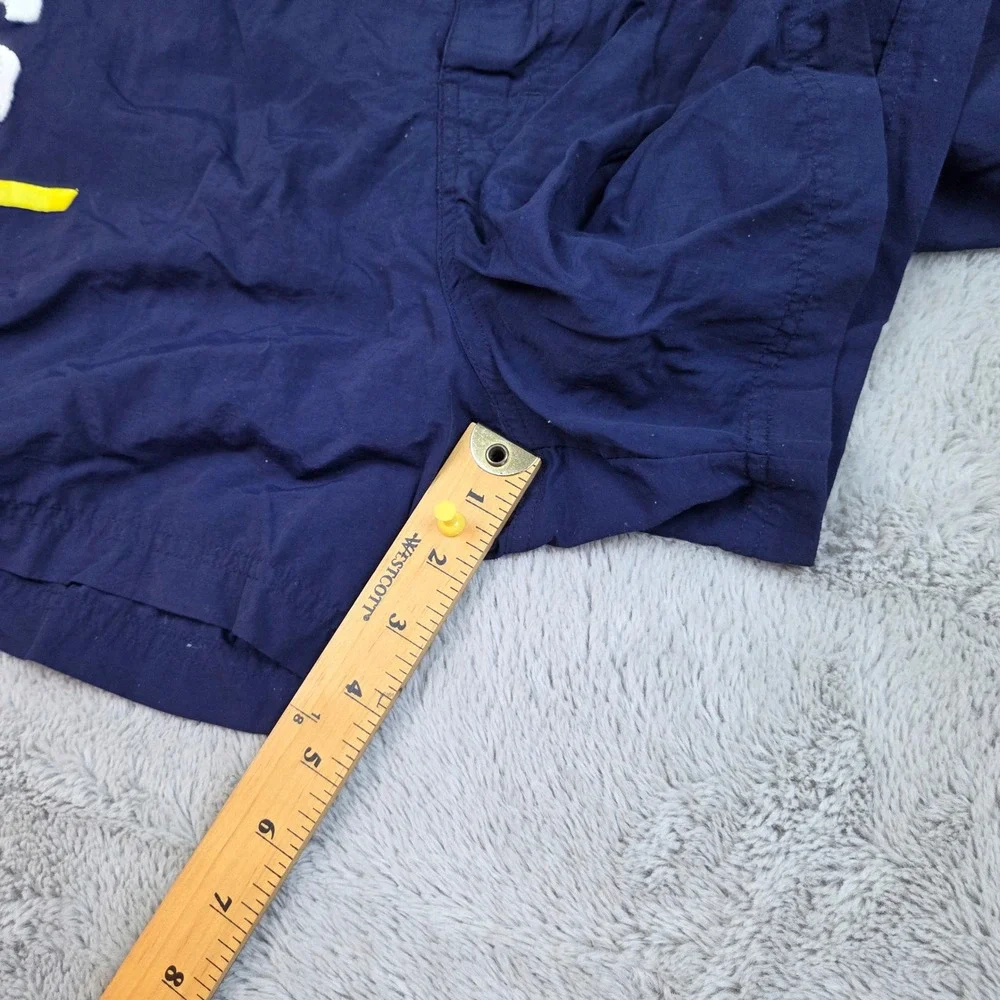 Vtg Polo Ralph Lauren Sport Swim Trunks Mens XL USRL Graphic Lined Navy Yellow